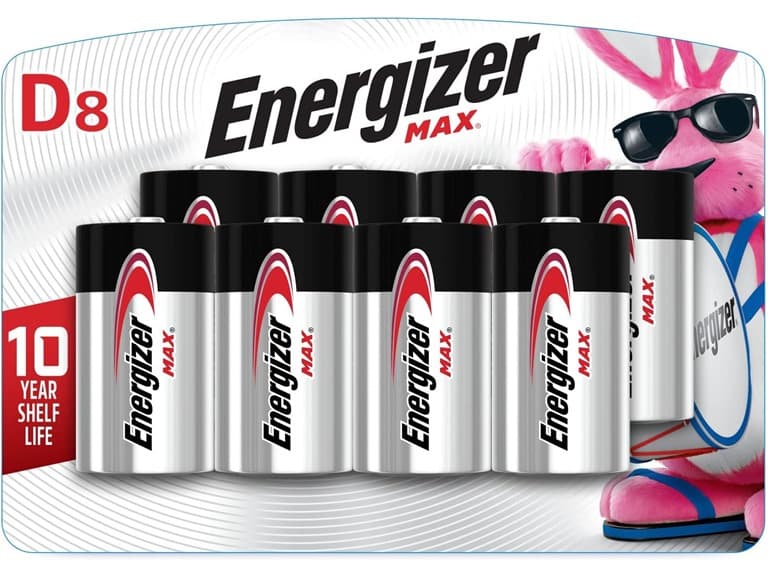 (8 PACK) Energizer MAX D Alkaline Batteries