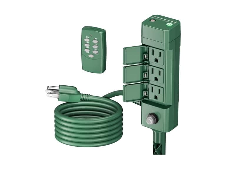 BN-LINK Outdoor Power Stake Timer, 100FT - Image 1