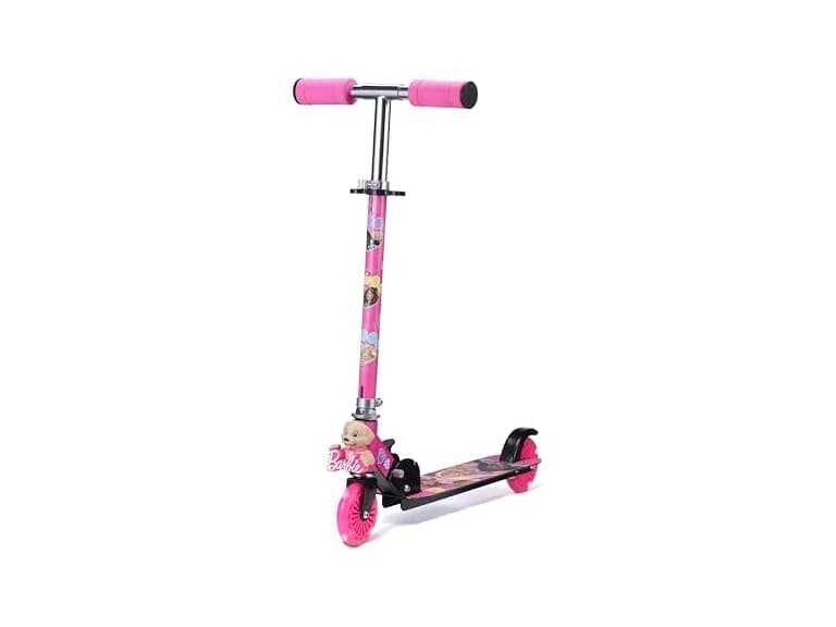 Barbie 2 Wheel Kick Scooter with Light Up Wheels - Image 1