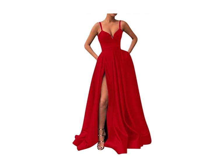 Fanciest Women (2) Prom Dresses Long Satin Dress - Image 1