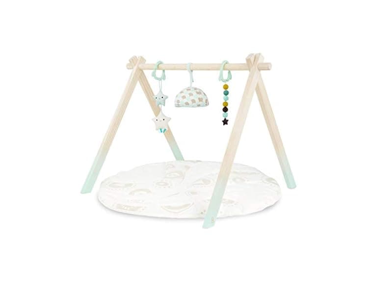 B.Toys B.Baby Wooden Baby Play Gym Mat - Image 1