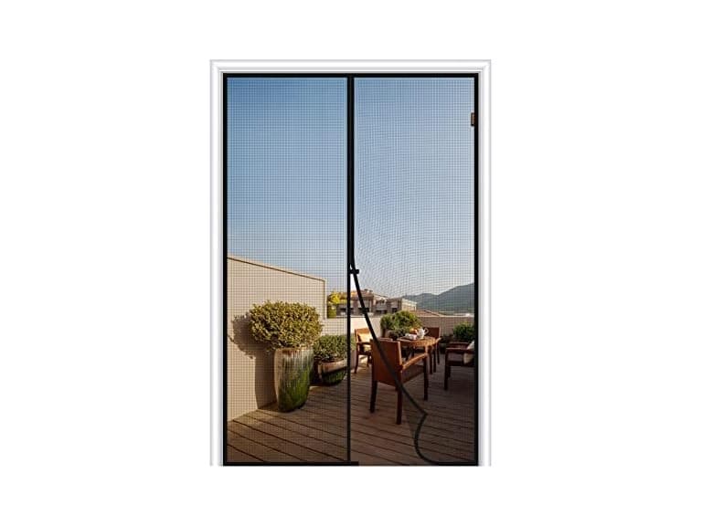 MAGZO Magnetic Screen Door, Size 34"x 82", White