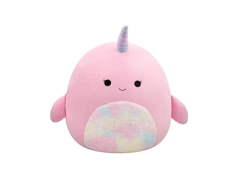 Squishmallows Original 20in Esme The Pink Narwhal - Image 1