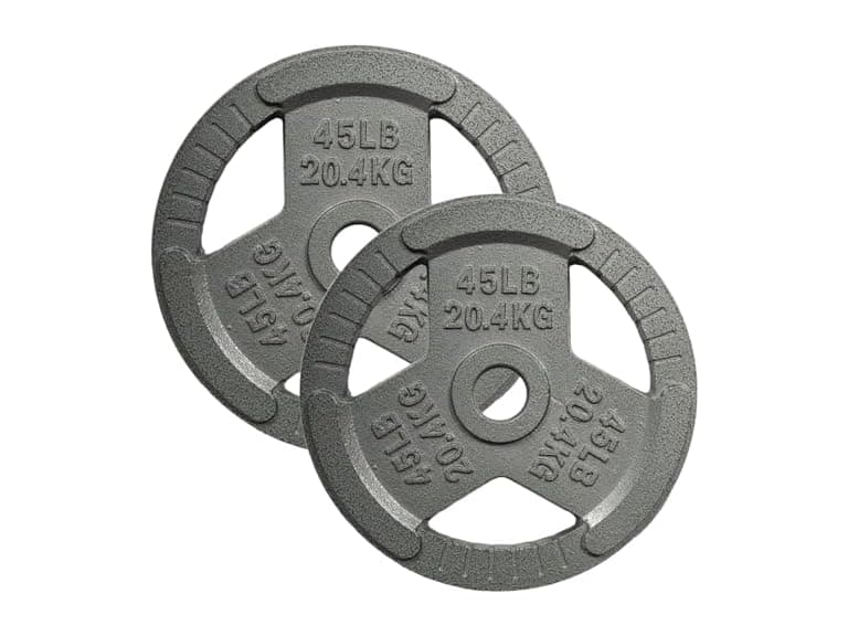 Yes4All Tri-Grip Weight Plates - 45lbs (Pair) - Image 1