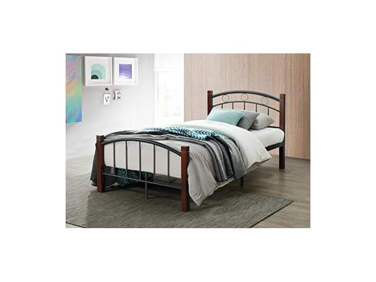 Hodedah Complete Metal Platform Twin Bed - Image 1