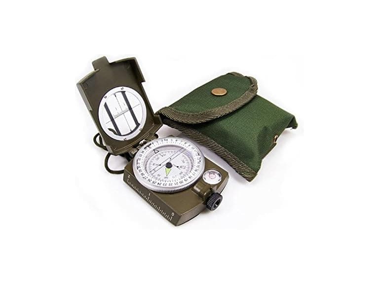 Military Army Compass with Carry Pouch - Image 1