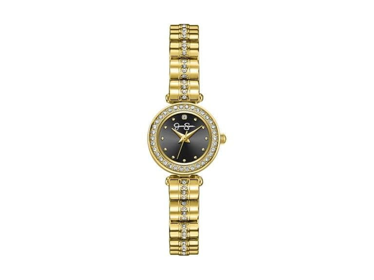 Jessica Simpson Watch Round Crystal Dial - Image 1