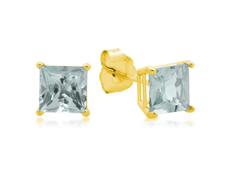 Amazon Essentials 5mm Yellow 10K Gold Earrings - Image 1