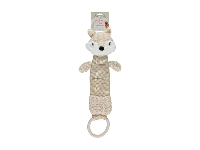 Cudlie Plush Dog Toy with 3D Animal Head- Fox - Image 1