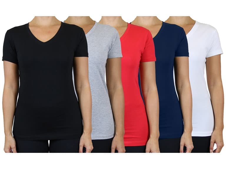 Womens S/S Cotton Stretch Tee - Image 1