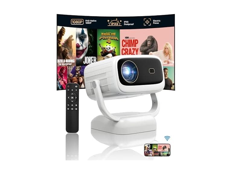 1080P Portable Projector WiFi & Bluetooth - Image 1
