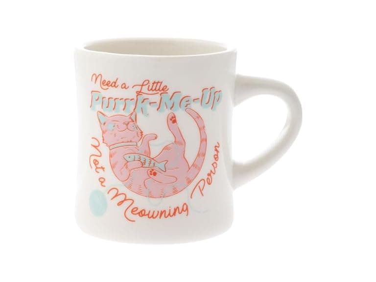 Karma 12 oz New Bone China Coffee Cup Cat - Image 1