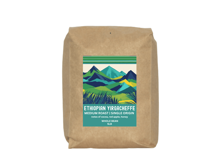 (5lbs) Five Star Coffee Ethiopian Yirgacheffe - Image 1