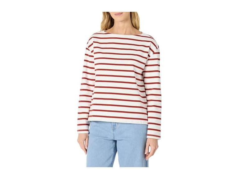 AE Womens RelaxedFit LS Boatneck Top - Image 1