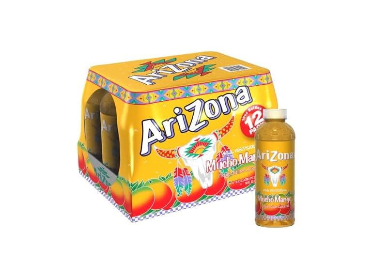12PK AriZona Mucho Mango - Fruit Juice Cocktail - Image 1