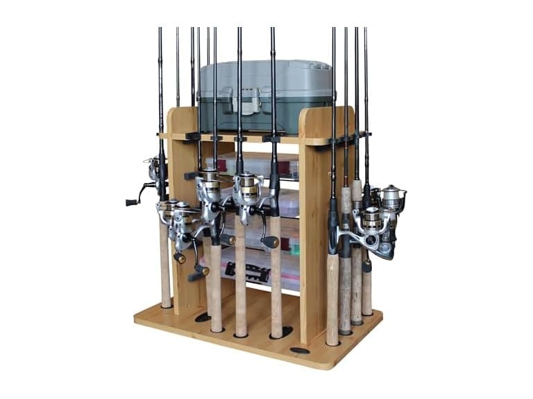 Rush Creek Creations 14 Fishing Rod Rack - Image 1