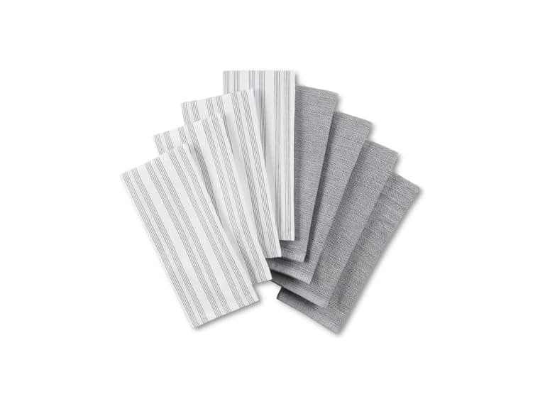 KitchenAid Chambray Stripe Kitchen Towels 8-Pack - Image 1