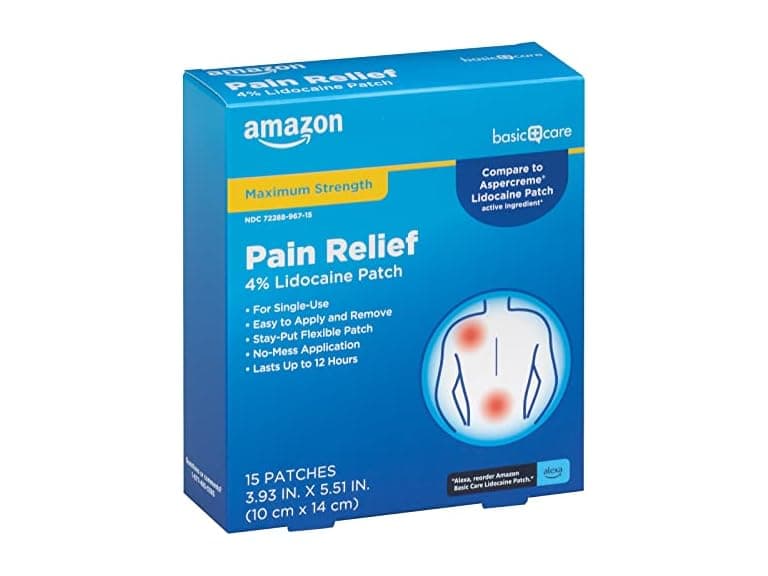 Amazon Basic Care Amazon Lidocaine Patches, 15ct - Image 1
