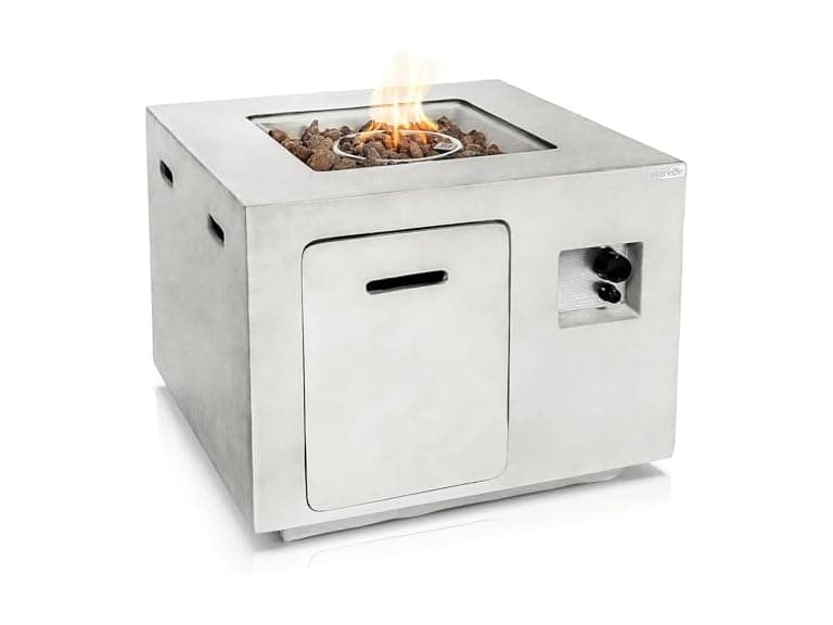 SereneLife Outdoor Propane Fire Pit Table