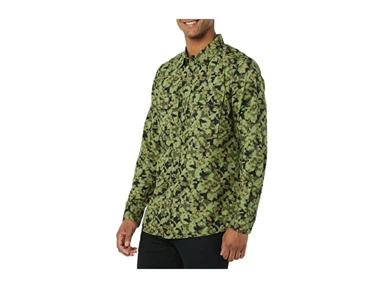 Amazon Essentials Mens LS Two Pocket Utility Shirt - Image 1