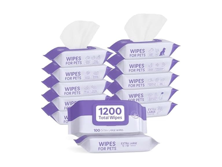 12-Pack Lavender Scented Pet Wipes - Image 1