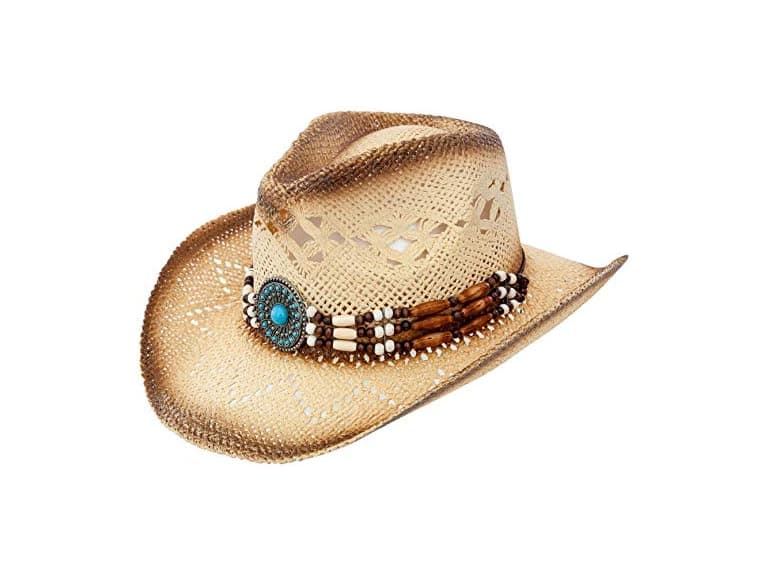 Queue Essentials Women (OS) Classic Straw Hat Brim - Image 1