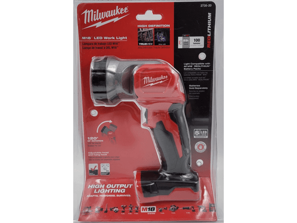 Milwaukee 2735-20 M18 LED 100 Lumen Work Light - Image 1