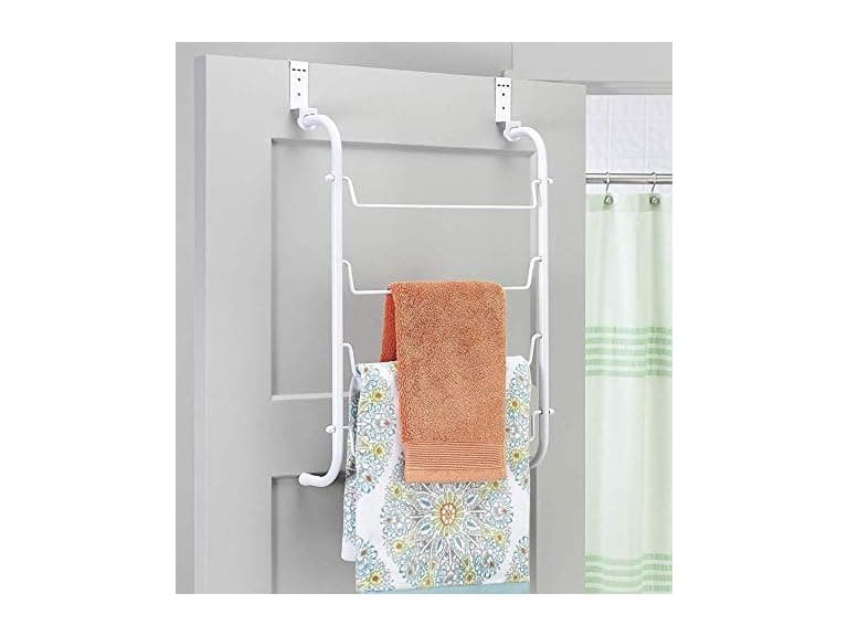 Whitmor Over The Door White Towel Rack - Image 1