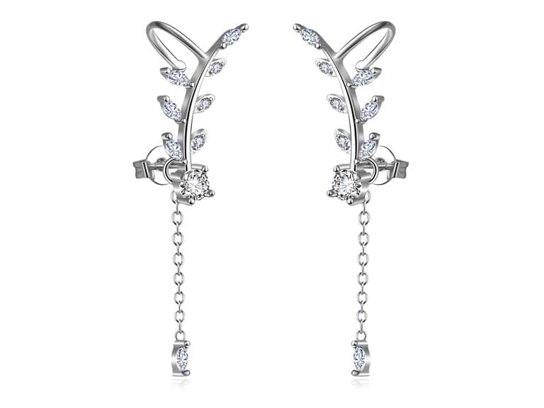 Crystal Climber Drop Earrings - Image 1