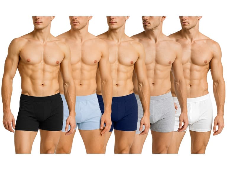6-12Pk Asst Cotton Stretch Boxer Briefs - Image 1