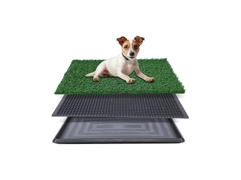 FluffyDream Dog Grass Pad with Tray, 20"x25" - Image 1