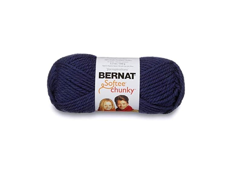 Bernat Softee Chunky Yarn, 3.5 Oz, Gauge 6 Super Bulky, Faded Denim - Image 1