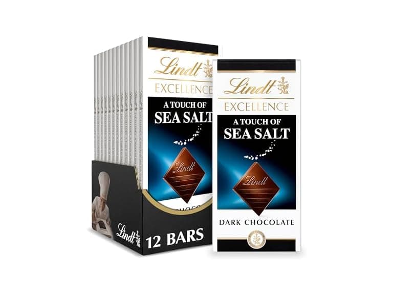 Lindt EXCELLENCE Sea Salt Dark Choc 12pk - Image 1