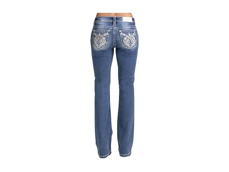  Miss Me Women's Rhinestone Wings  - Image 1