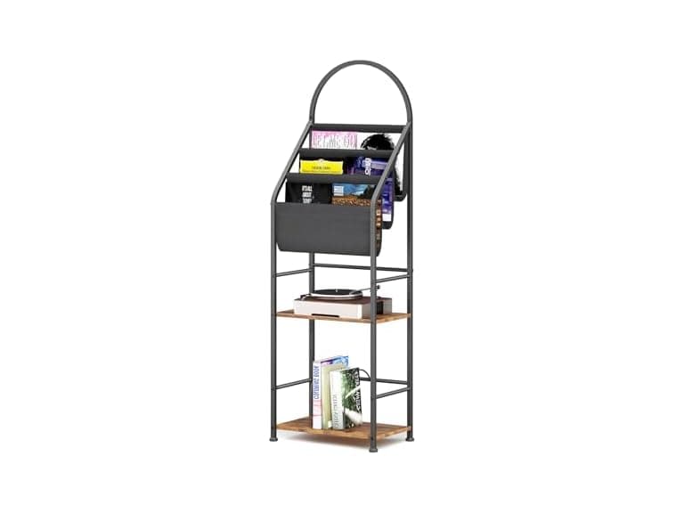 Leadpro Bookshelf with 3 Tier Vinyl Holder - Image 1