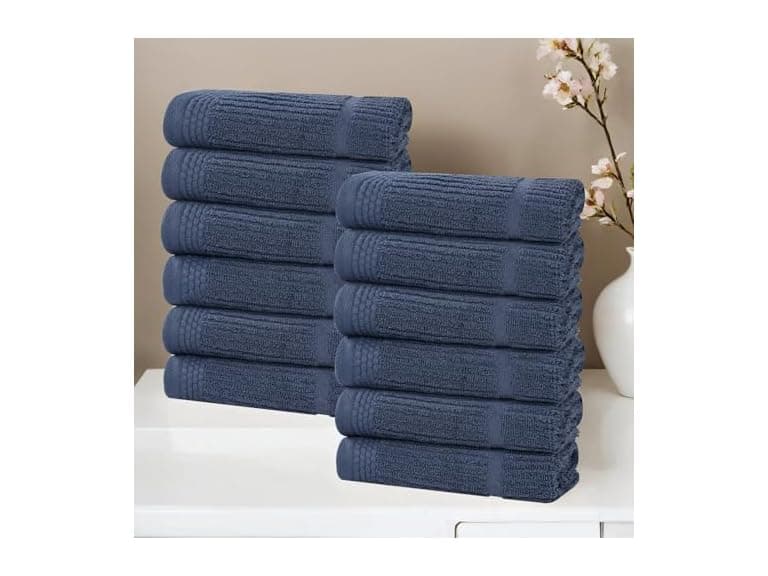 Superior 12PC Ultra Soft Quick Dry Medium Weight Small Towels - Image 1