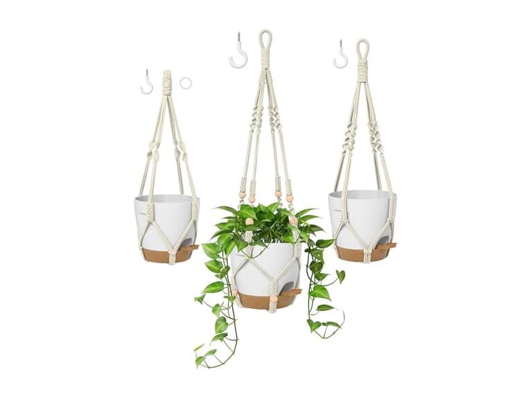 Macrame Plant Hangers Indoor/Outdoor - Image 1