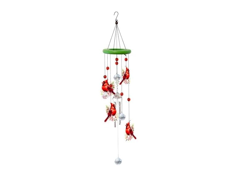 Spoontiques Cardinals Wind Chime Green