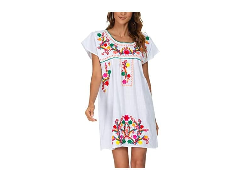 Yzxdorwj Women (XXL) Casual Boho Mexican Skirt - Image 1