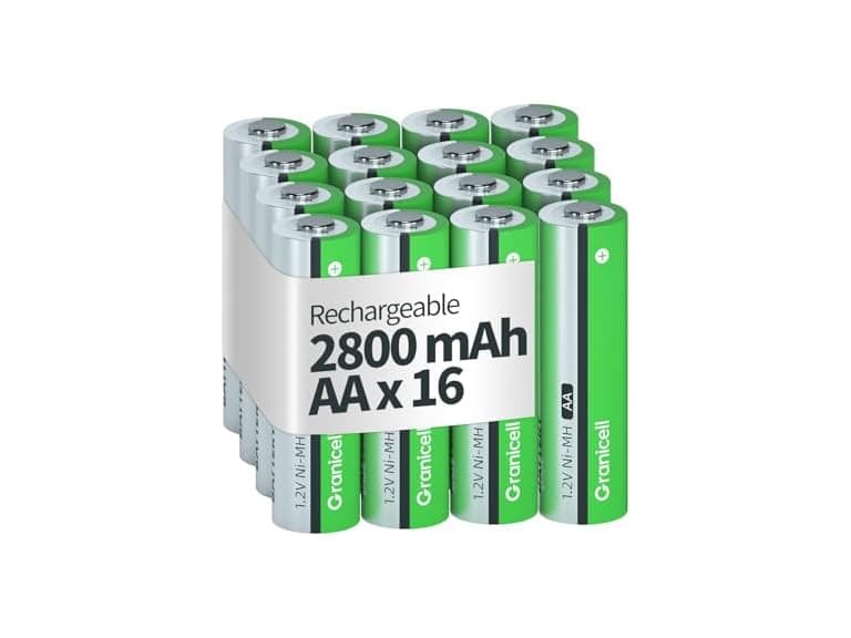 Granicell 16-Pack NiMH Rechargeable AA - Image 1