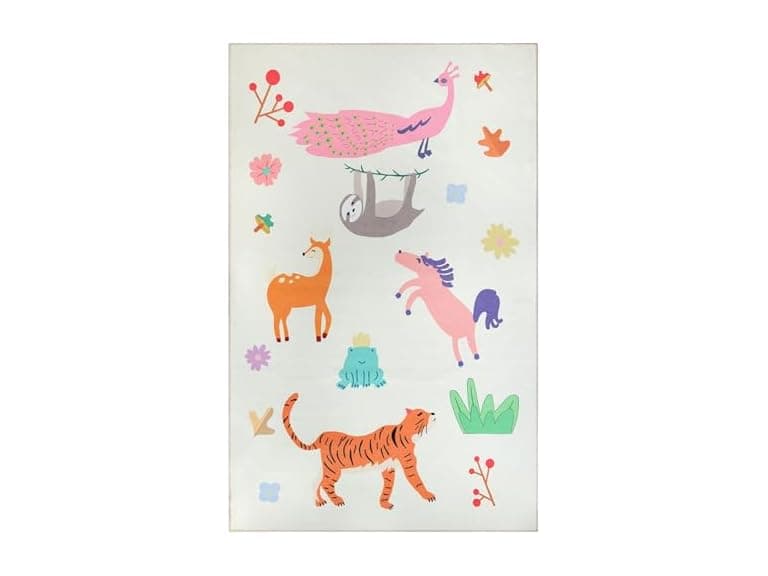 SUPERIOR City Cruise Non-Slip Kids Area Rug - Image 1