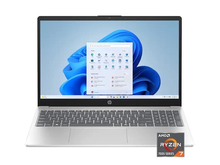 HP 15.6" Touch AMD Ryzen 7 Laptop - Image 1
