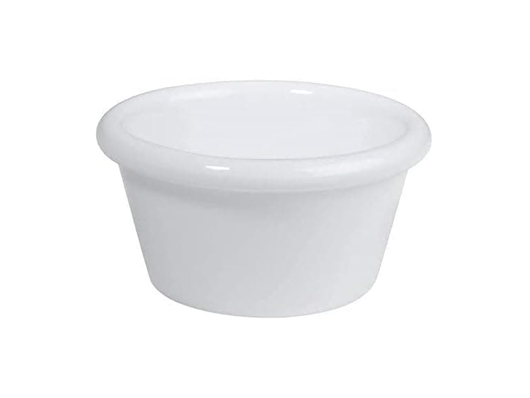 Winco Melamine White Ramekins, 2 oz, 1 Dozen - Image 1
