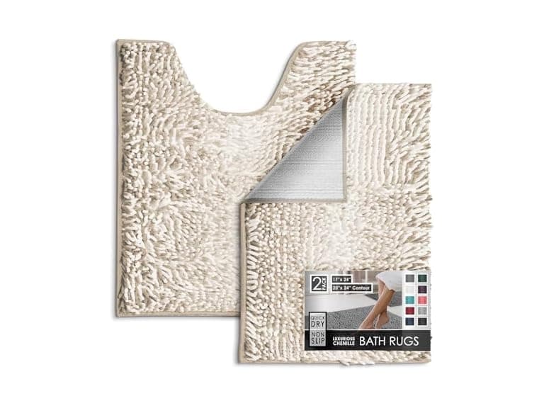 Hearth & Harbor Hearth & Harbor Bathroom Rugs, Chenille - Image 1
