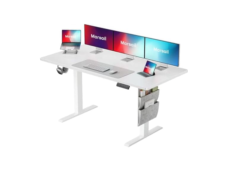 Marsail Standing Desk, White 63x24" - Image 1