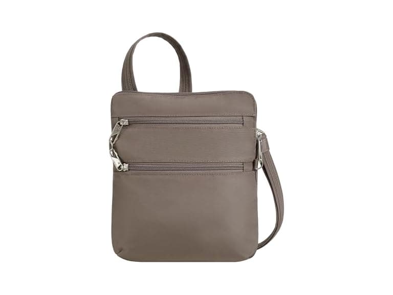 Travelon Anti-theft Classic Slim Double Zip Crossbody - Image 1