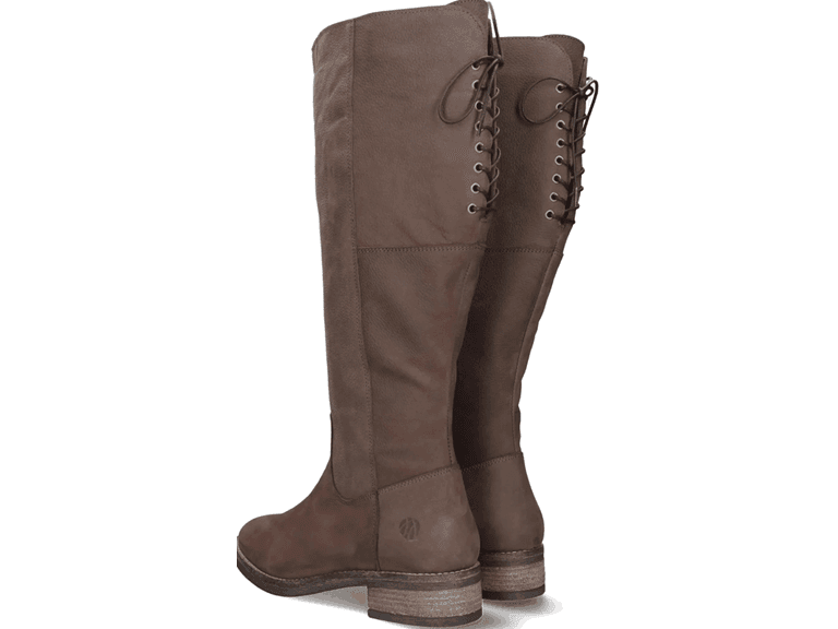 Nubuck Leather Knee High Boots - Image 1
