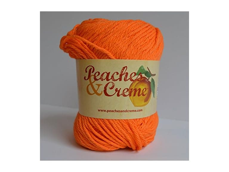 Peaches & Creme (Cream) Cotton Yarn Bright - Image 1