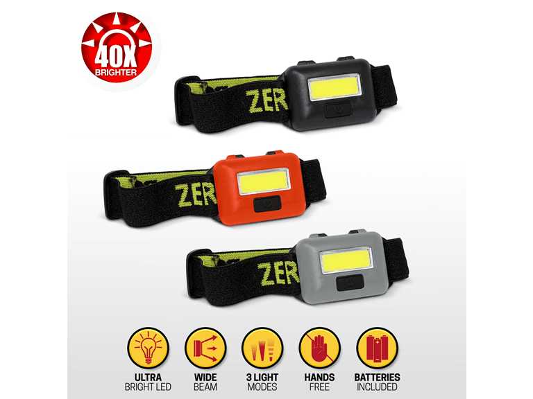 Aduro Tactical Headlamp 3 Pc Set - Image 1
