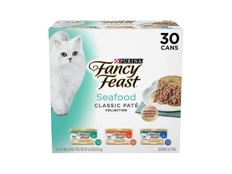 30PK Purina Fancy Feast Seafood Classic Pate - Image 1